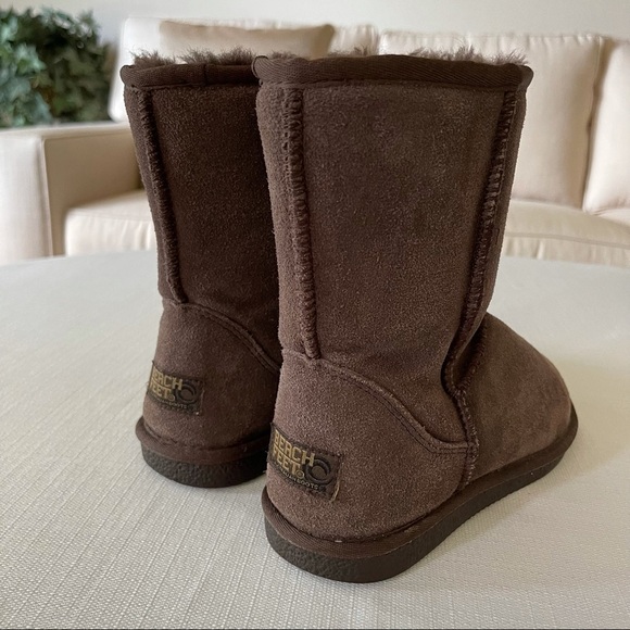 Beach Feet Australian Boots Sheepskin Suede Chocolate - Picture 10 of 16